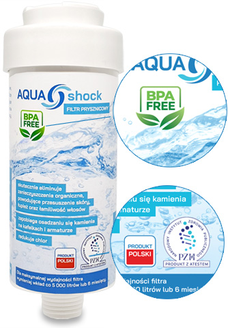 filtr prysznicowy AQUA shock